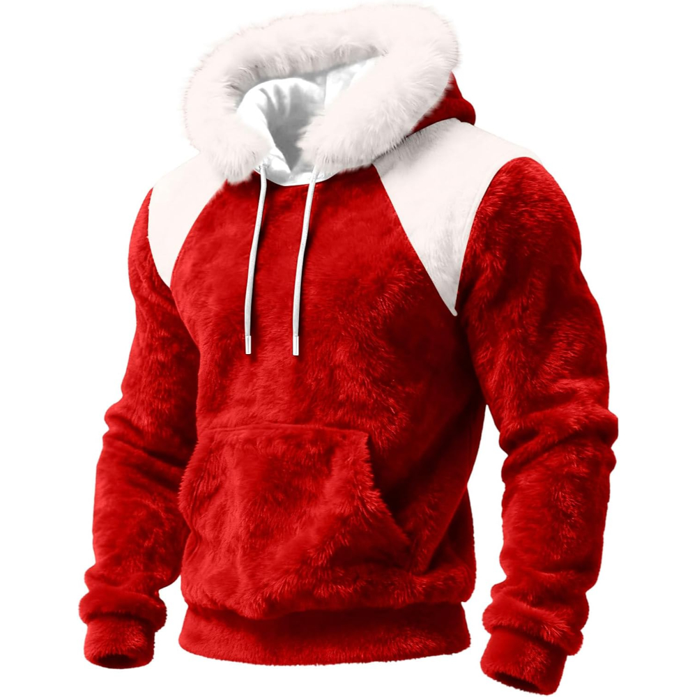 Christmas Hoodie Fuzzy Pullover Christmas Hoodie