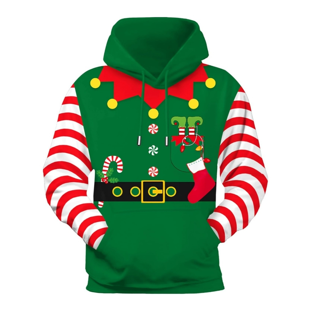 Christmas Ugly Sweatshirt Long Sleeve Novelty Hoodies