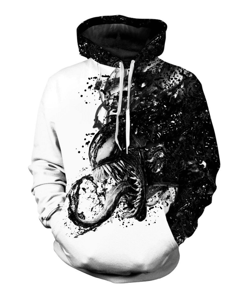 Classic Venom Hoodie-My 3D Hoodie