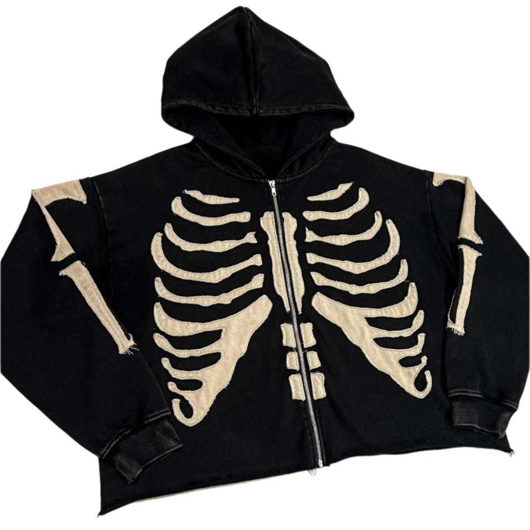 Clean Silhouette With Glow Graphic Phantom Hoodie