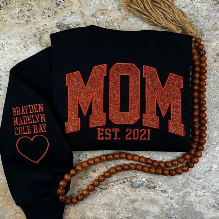 Customized Mama Printed Sweatshirts For Mothers Day