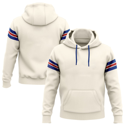 Customized white sports team sweatshirt
