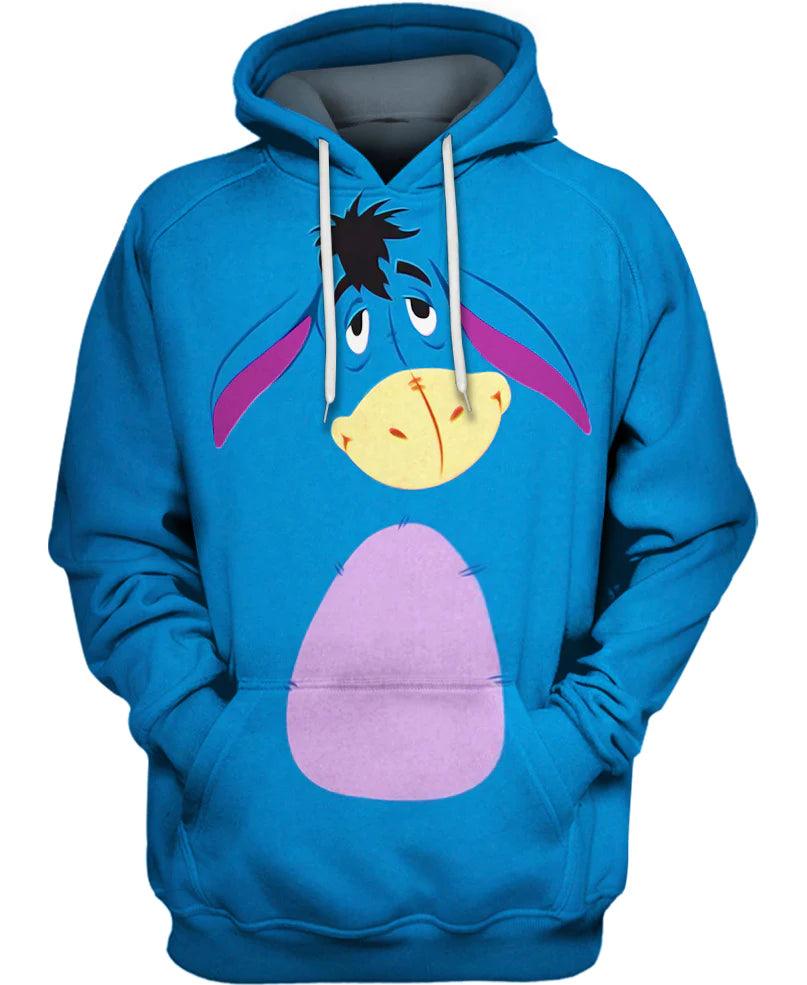 Eeyore Donkey Hoodie-My 3D Hoodie