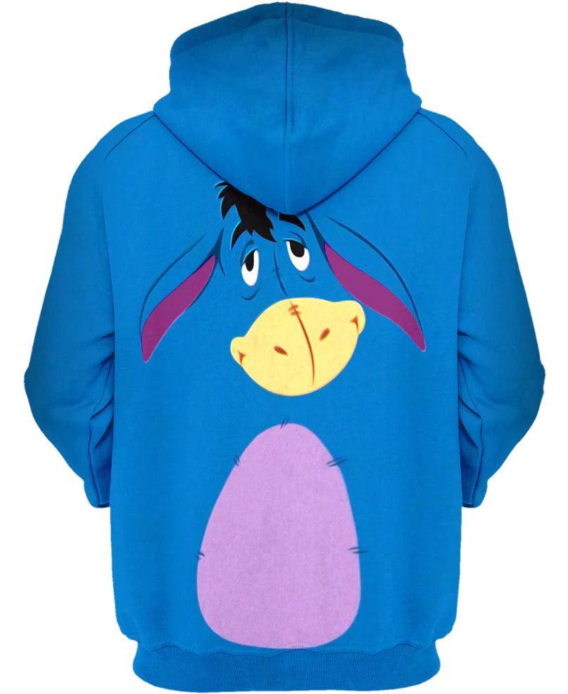 Eeyore Donkey Hoodie-My 3D Hoodie