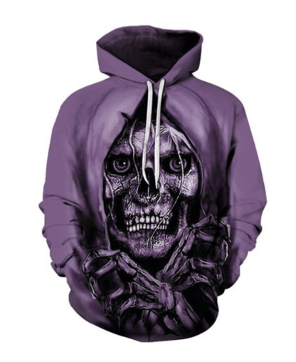 Grim Reaper Gothic Style Hooded Sweatshirt-My 3D Hoodie