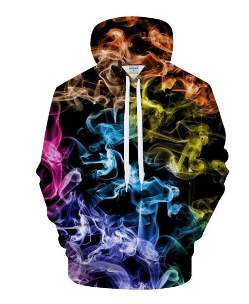 Chromatic Flow Art Colorful Patterns Hoodie-My 3D Hoodie