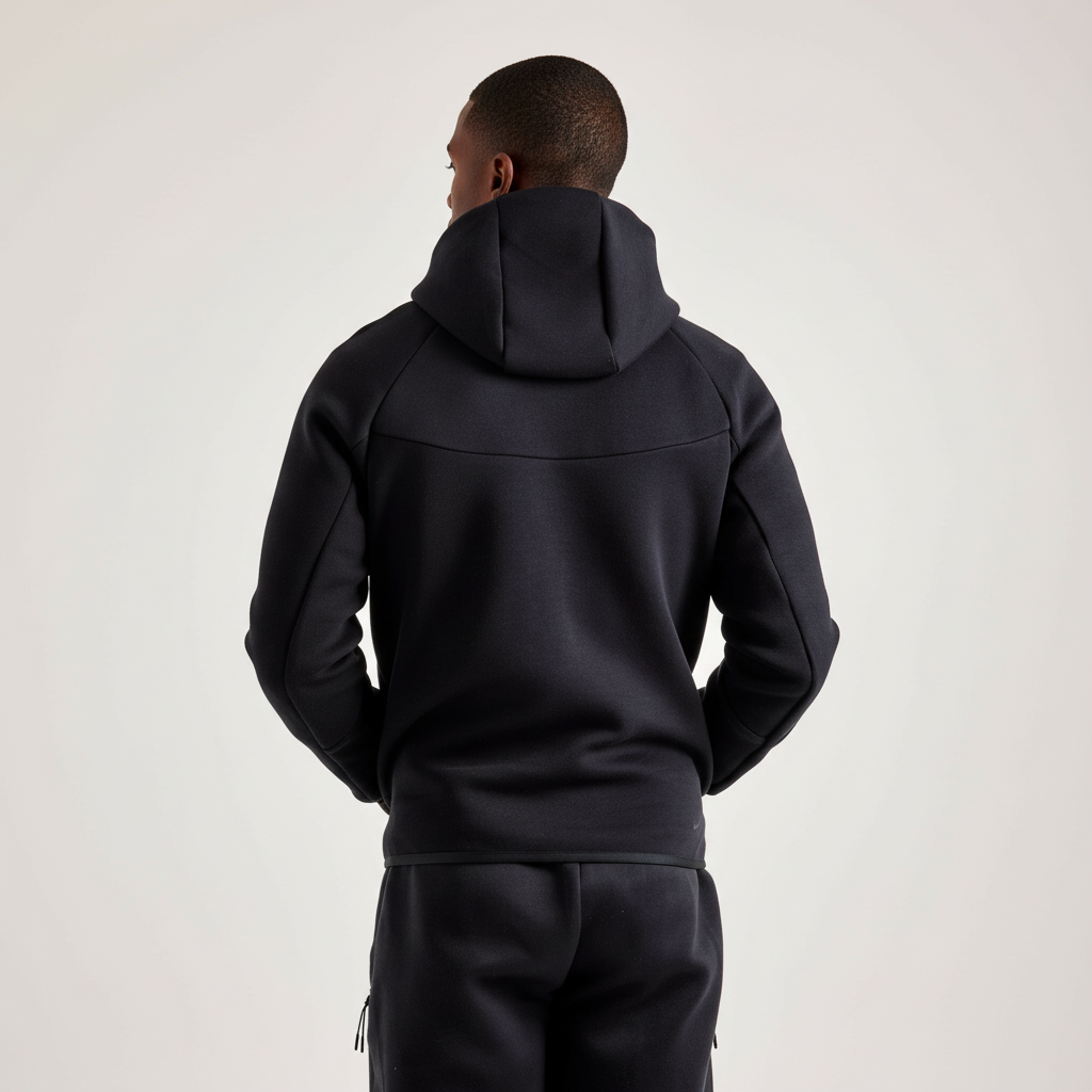 Full Zip Hooded Fleece Jacket For Men