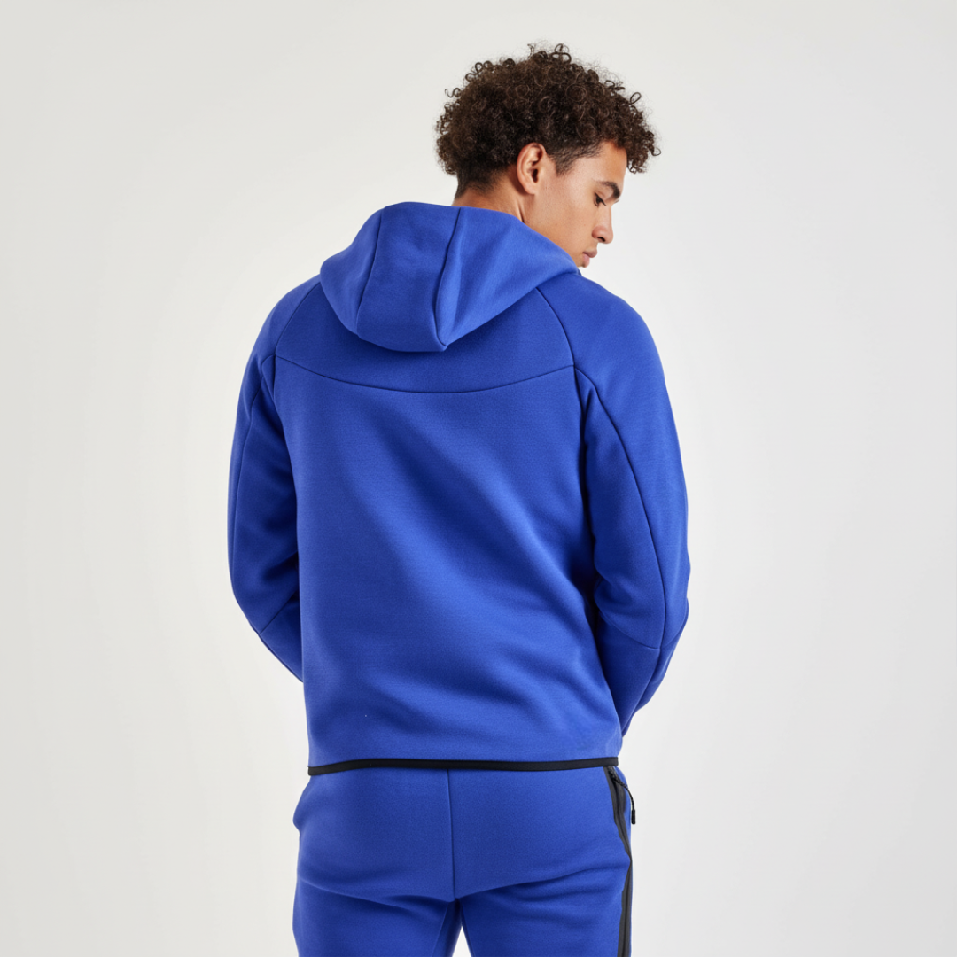 Full Zip Hooded Fleece Jacket For Men