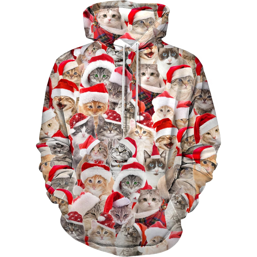 Funny 3D Printed Hoodie With Pocket