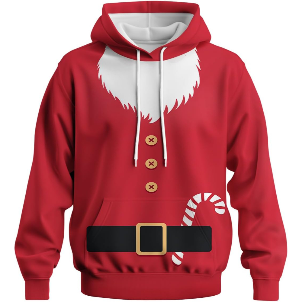 Funny Christmas Graphic Pullover Hoodie
