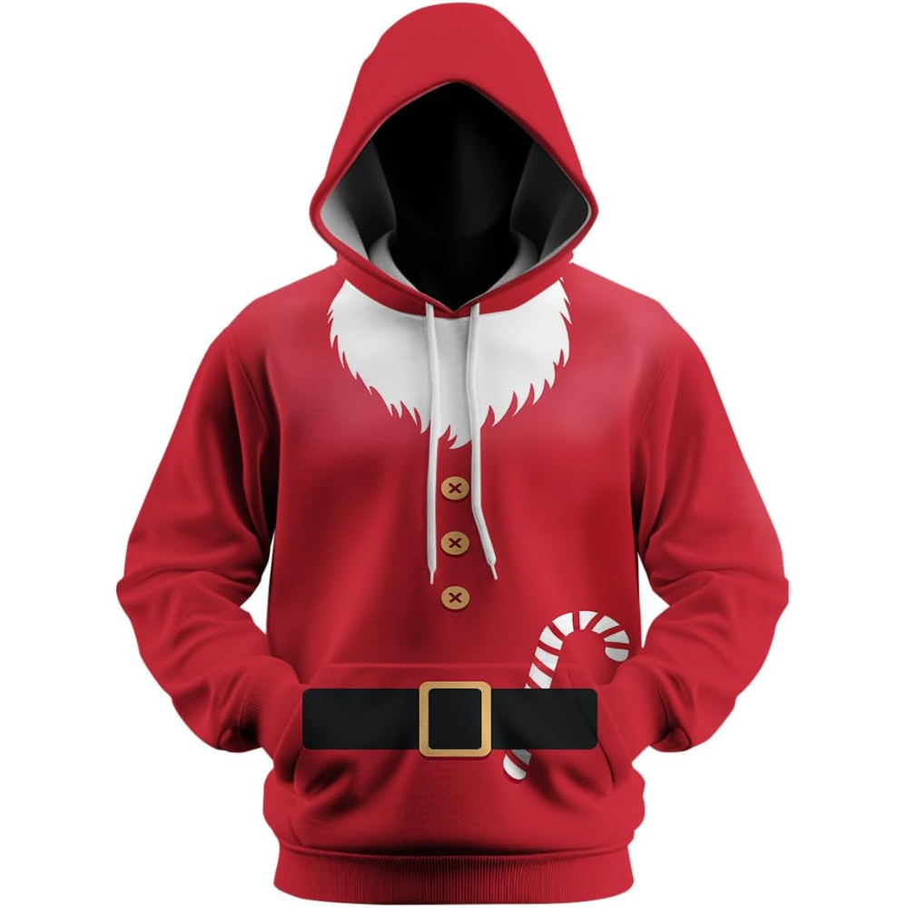 Funny Christmas Graphic Pullover Hoodie