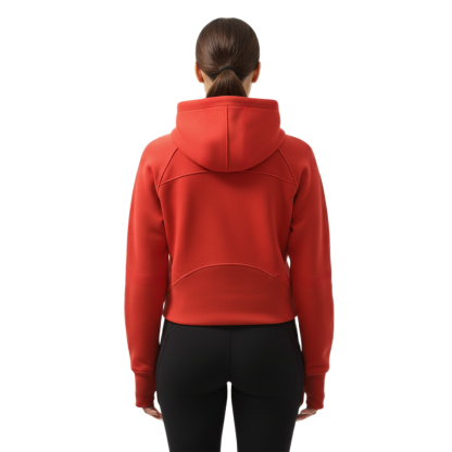 Oversized Half Zip Hooded Sweatshirt