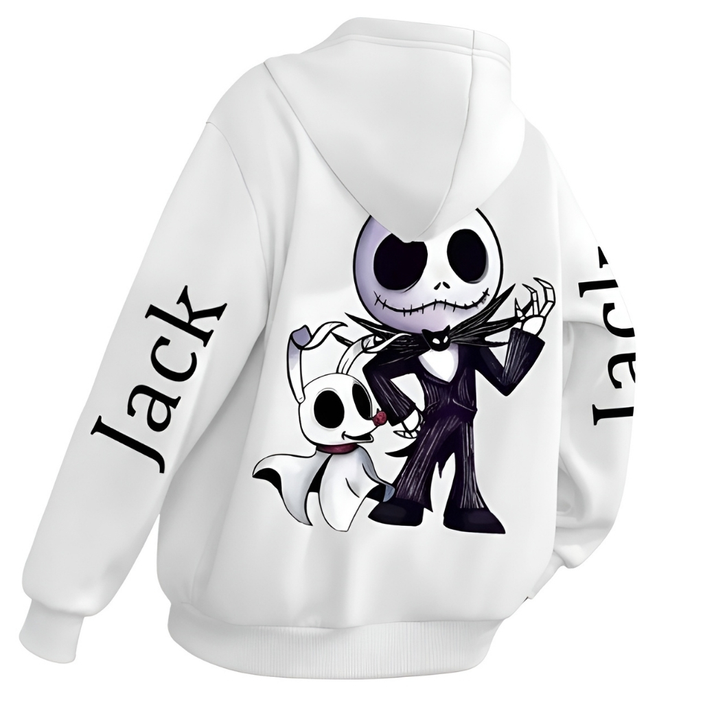 Halloween Themed Long Sleeved Hooded Pullover