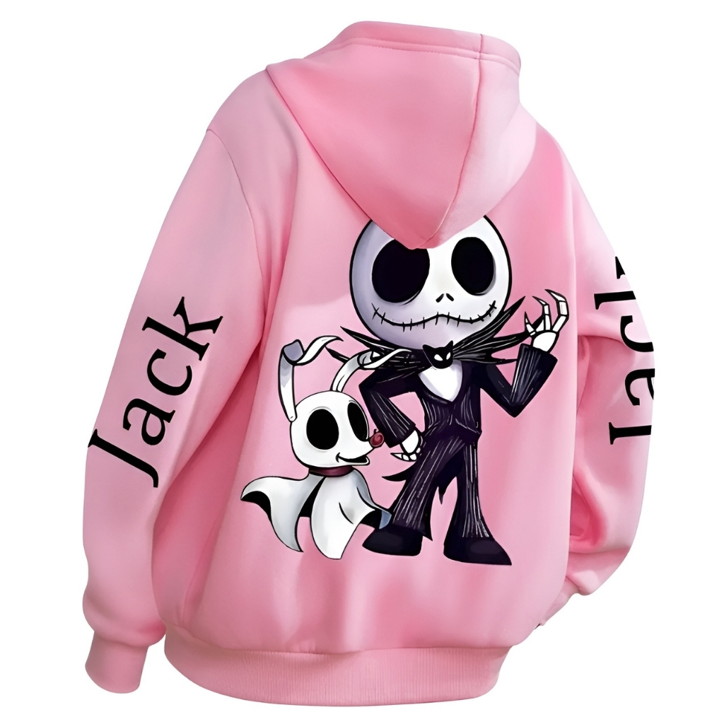 Halloween Themed Long Sleeved Hooded Pullover