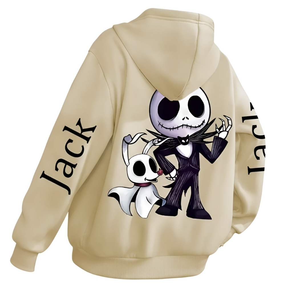Halloween Themed Long Sleeved Hooded Pullover