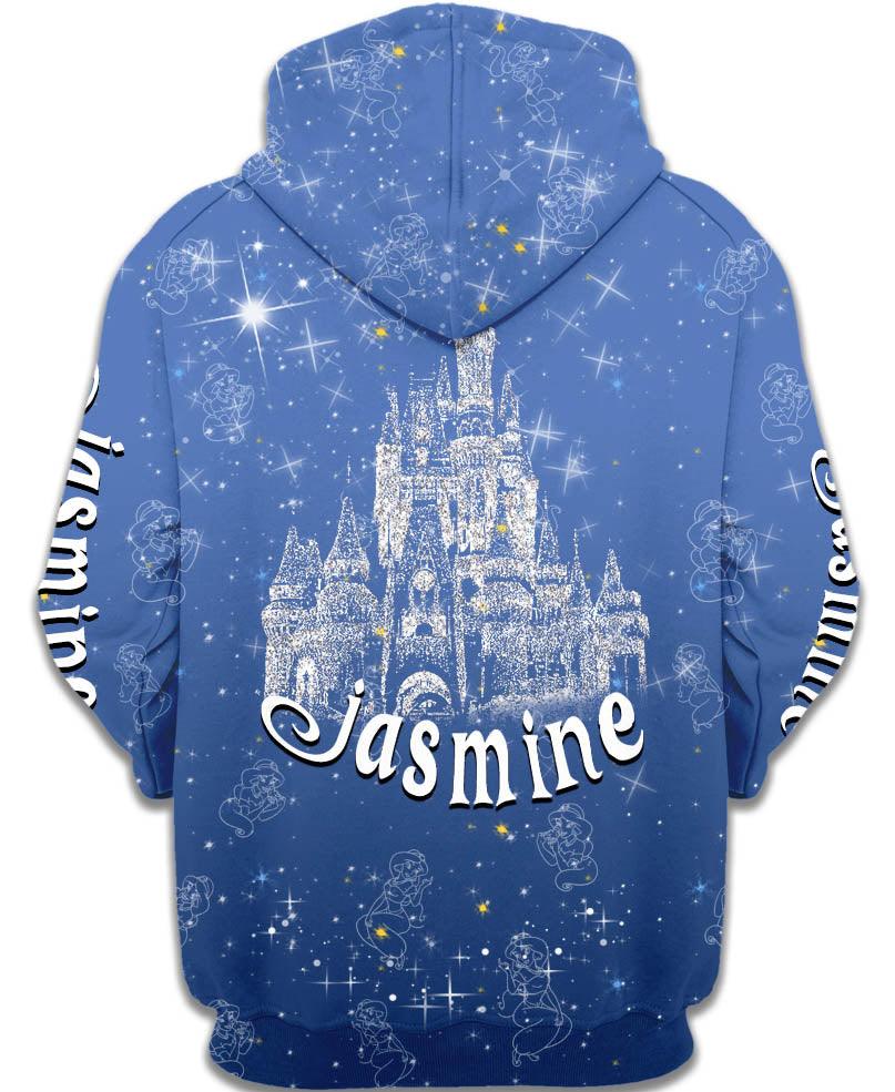 Jasmine Printed Hoodie-My 3D Hoodie