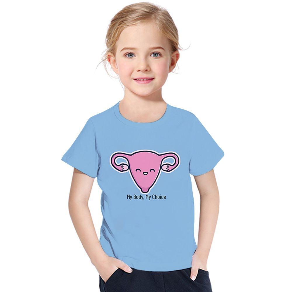 My Body My Choice  Cool Blue Kids T-Shirt-My 3D Hoodie