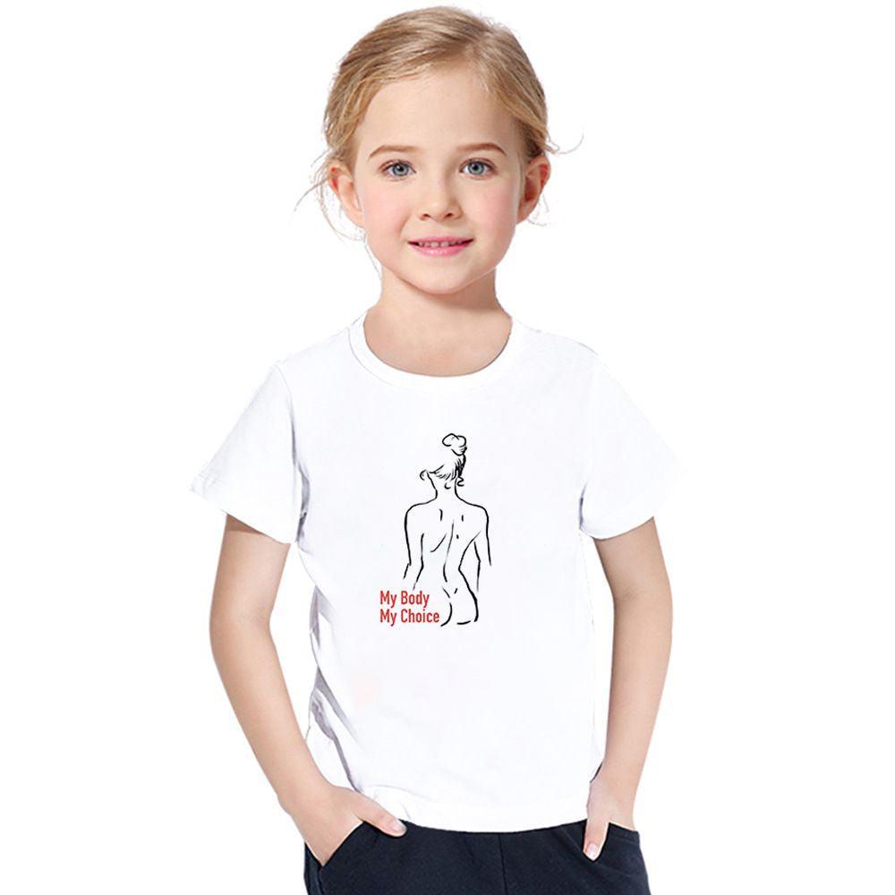 My Body My Choice Stylish Print Kids T-Shirt-My 3D Hoodie
