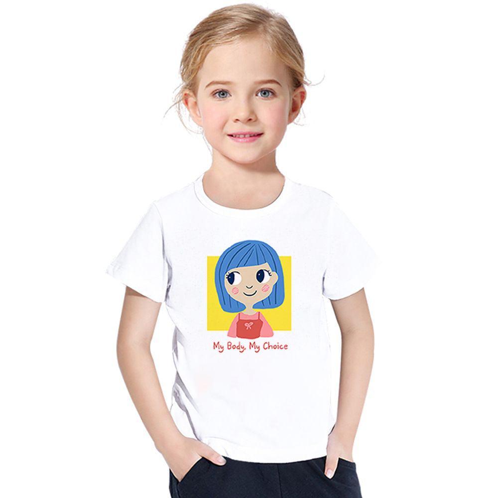My Body My Choice Cute Girl Print Kids T-Shirt-My 3D Hoodie