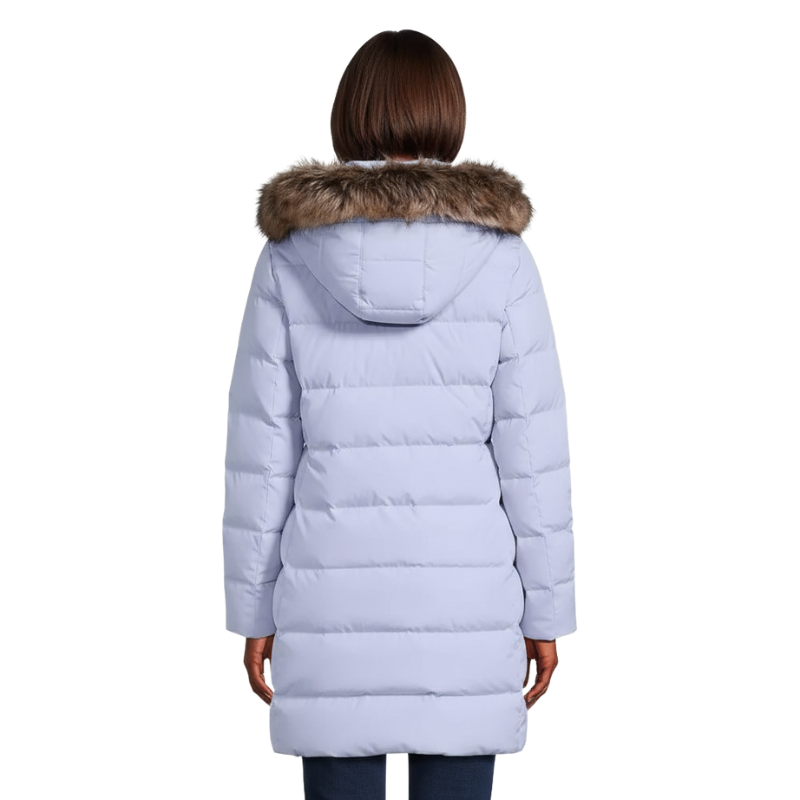 Long Down Hooded Winter Puffer Coat For Women