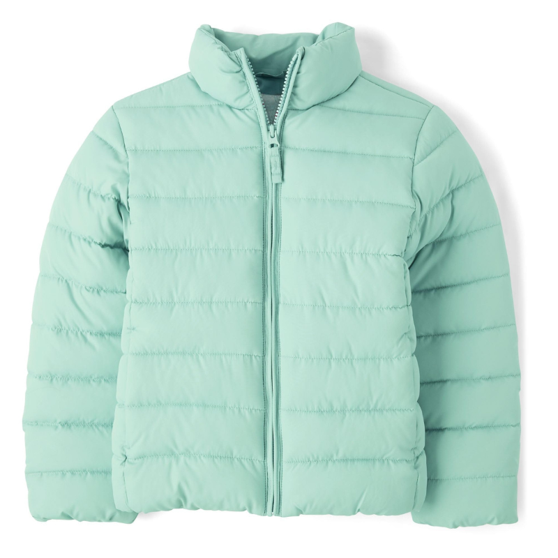 Lightweight Wind And Water Resistant Puffer Jacket For Girls