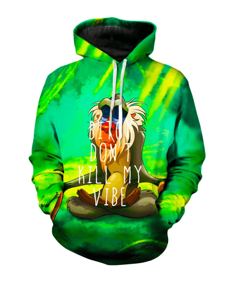 Meditating Rafiki Hoodie-My 3D Hoodie