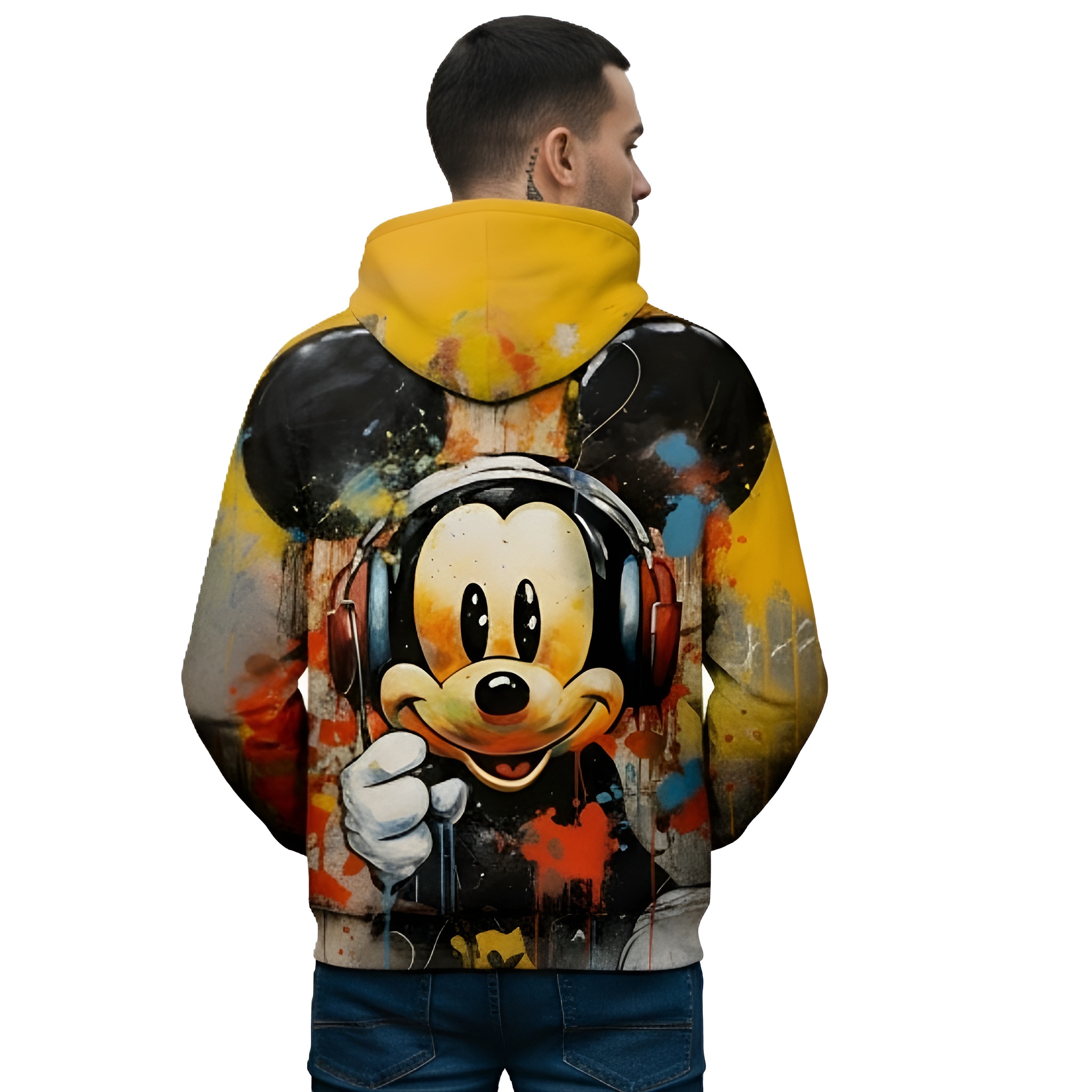 Mickey Mouse Casual Long Sleeve Pullover Hoodie