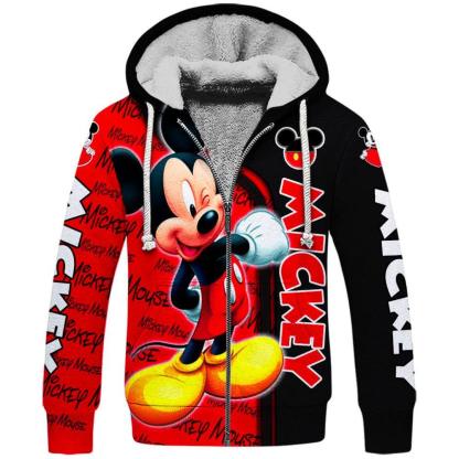Mickey Mouse Themed Hoodie And Leggings Set
