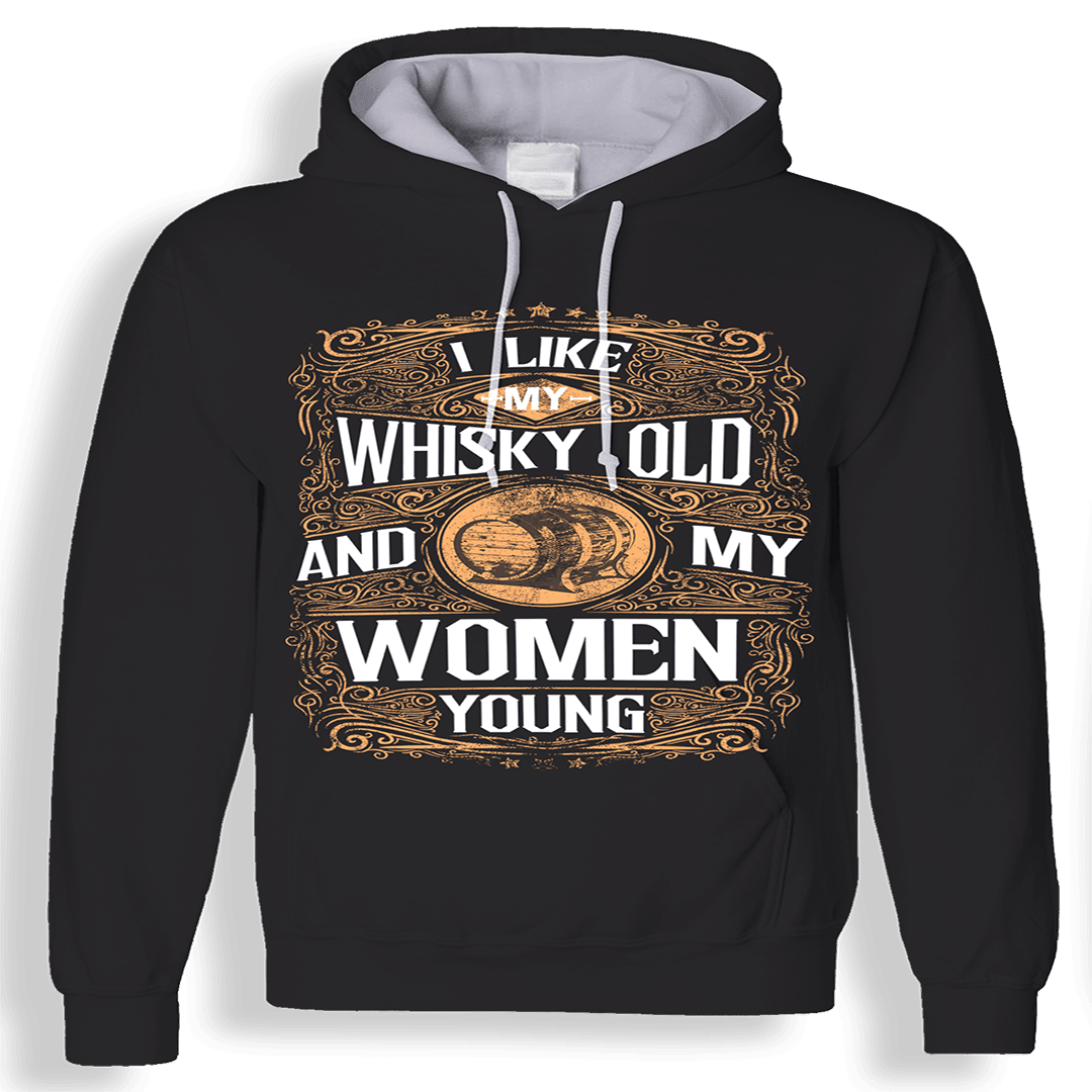 I Like My Whisky Old 3D Hoodie-My 3D Hoodie