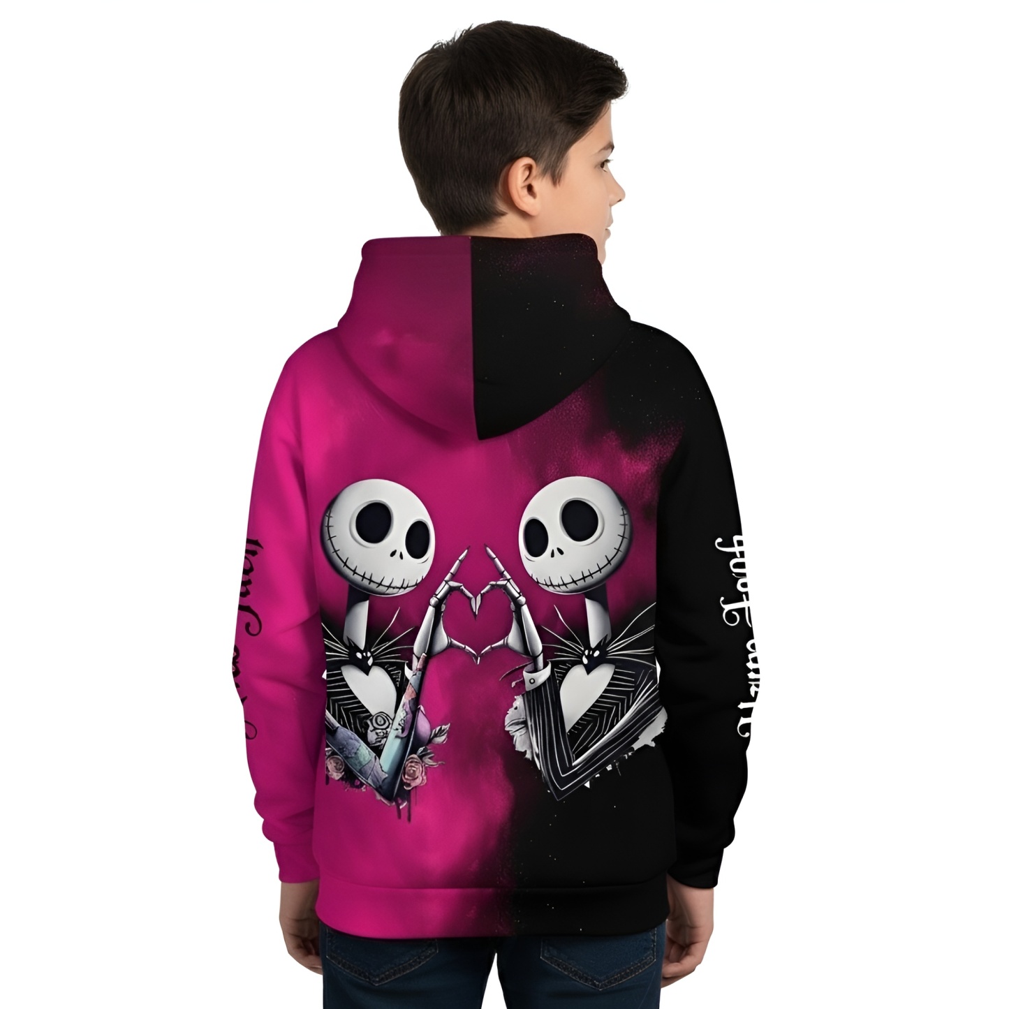 Nightmare Before Christmas Characters Print Hoodie