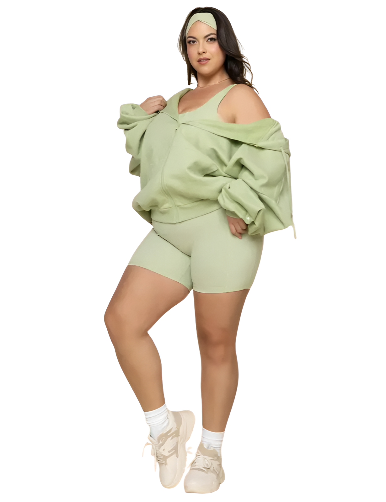 Oversized Zip Up Cloud Hoodie With Drawstrings