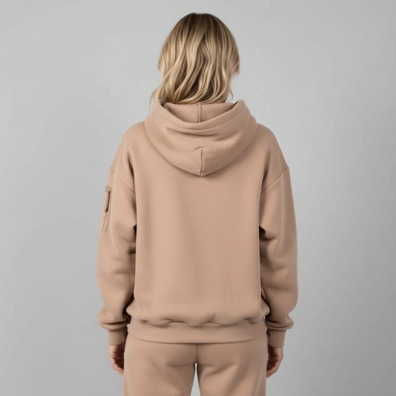 Oversized Fleece Pullover Hoodie For Women