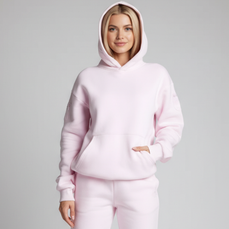 Oversized Fleece Pullover Hoodie For Women