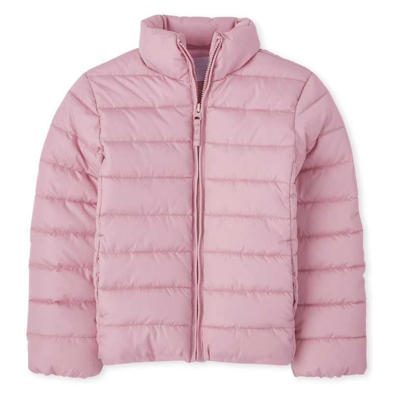 Lightweight Wind And Water Resistant Puffer Jacket For Girls