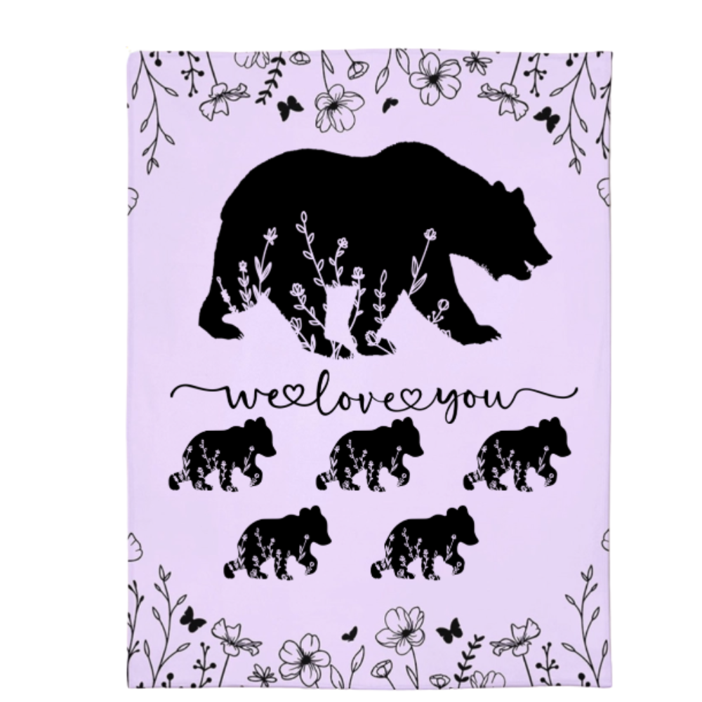 Personalized Mama Bear Blanket A Cozy Mothers Day Gift For Mom