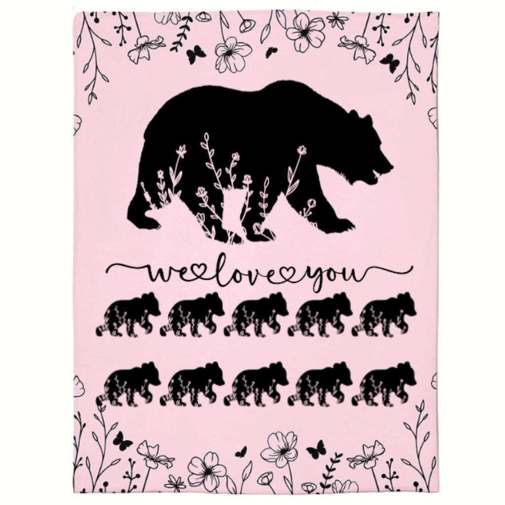 Personalized Mama Bear Blanket A Cozy Mothers Day Gift For Mom