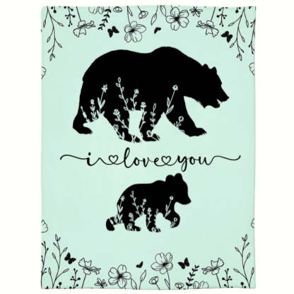 Personalized Mama Bear Blanket A Cozy Mothers Day Gift For Mom