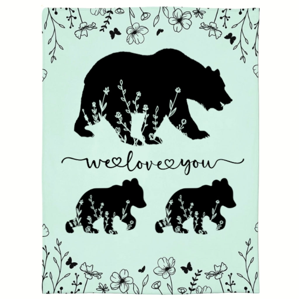 Personalized Mama Bear Blanket A Cozy Mothers Day Gift For Mom