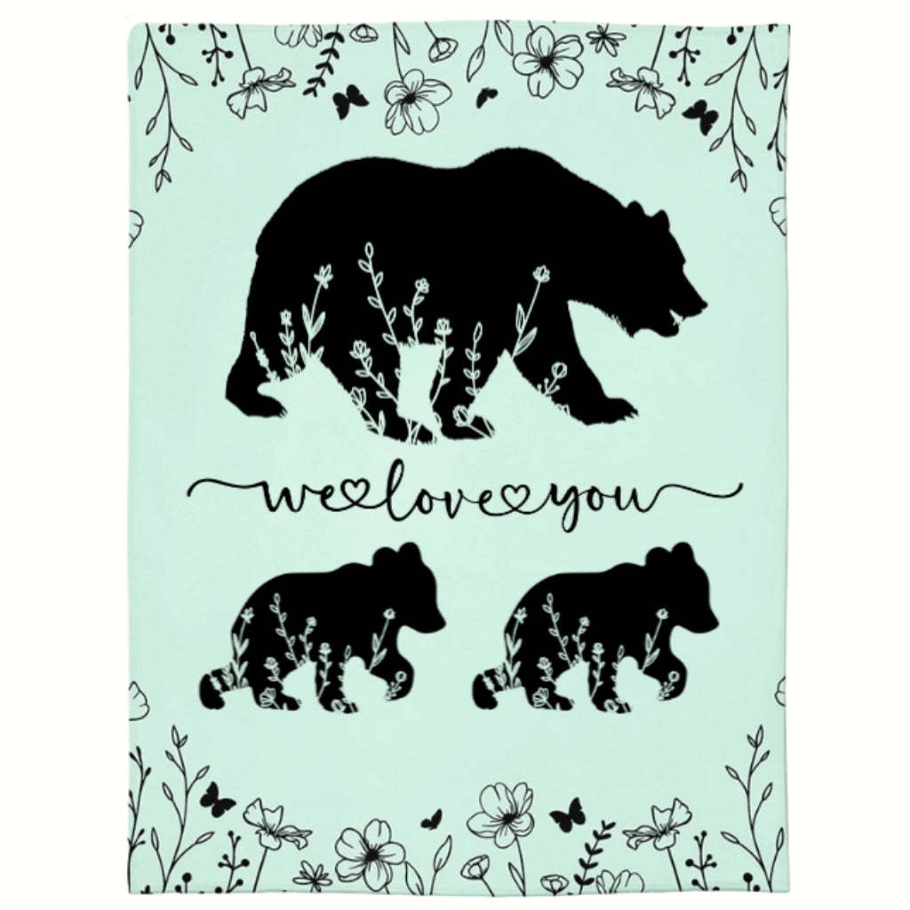 Personalized Mama Bear Blanket A Cozy Mothers Day Gift For Mom