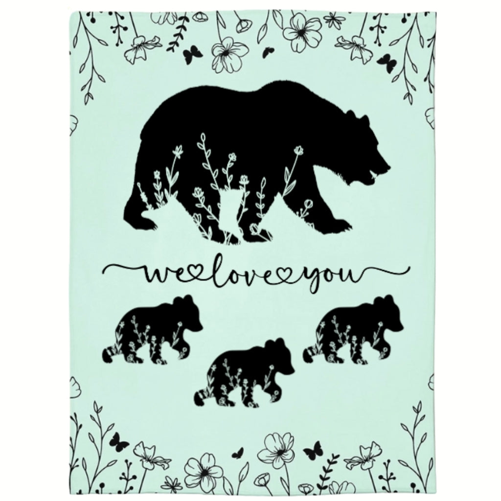 Personalized Mama Bear Blanket A Cozy Mothers Day Gift For Mom