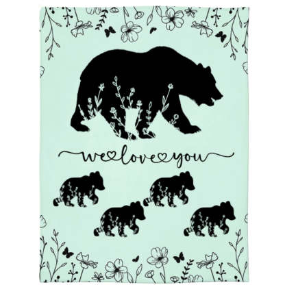 Personalized Mama Bear Blanket A Cozy Mothers Day Gift For Mom