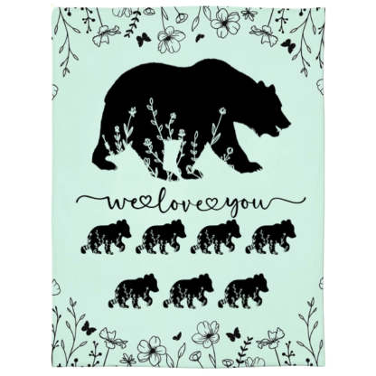 Personalized Mama Bear Blanket A Cozy Mothers Day Gift For Mom