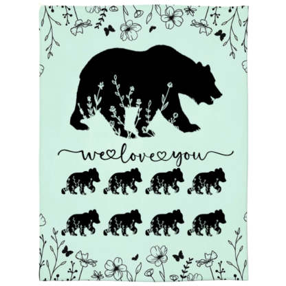 Personalized Mama Bear Blanket A Cozy Mothers Day Gift For Mom