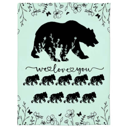 Personalized Mama Bear Blanket A Cozy Mothers Day Gift For Mom