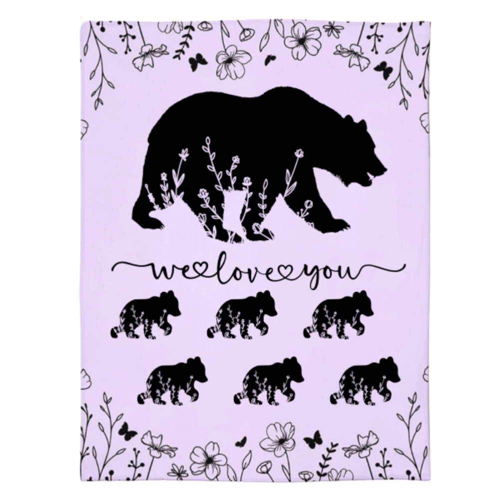 Personalized Mama Bear Blanket A Cozy Mothers Day Gift For Mom