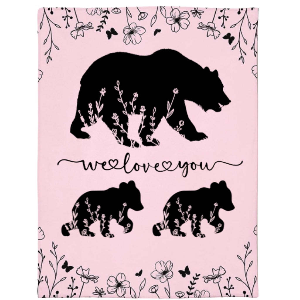 Personalized Mama Bear Blanket A Cozy Mothers Day Gift For Mom