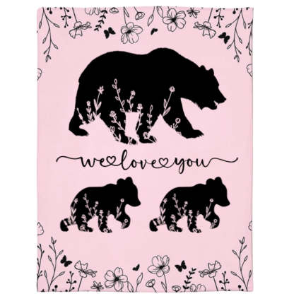 Personalized Mama Bear Blanket A Cozy Mothers Day Gift For Mom
