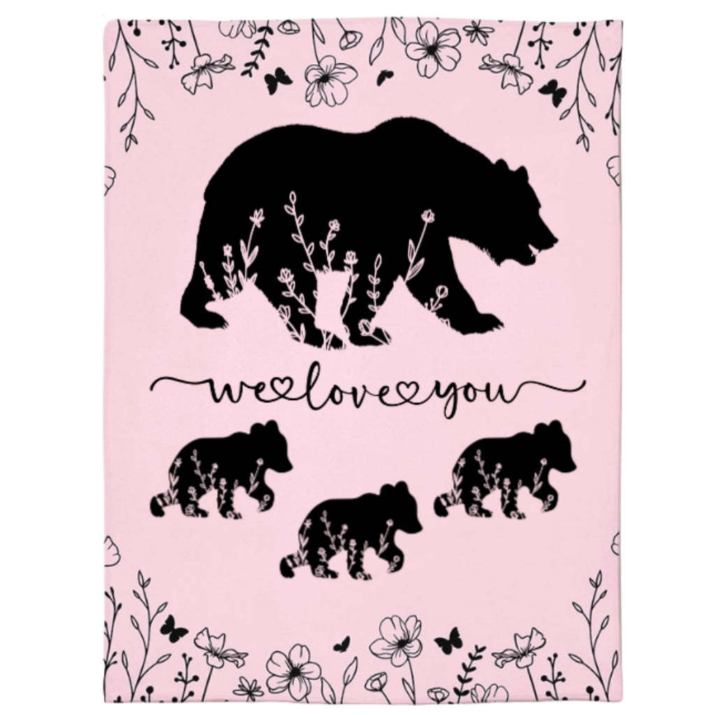 Personalized Mama Bear Blanket A Cozy Mothers Day Gift For Mom