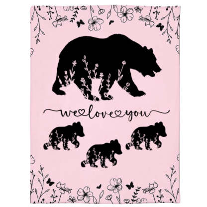 Personalized Mama Bear Blanket A Cozy Mothers Day Gift For Mom