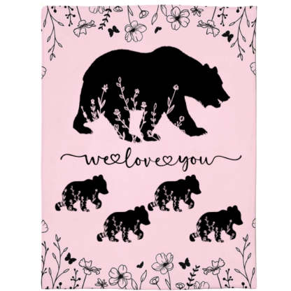 Personalized Mama Bear Blanket A Cozy Mothers Day Gift For Mom